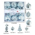 Deeceymbur Christmas Tree Decorative Ball 18PCS Set Irregular Colored