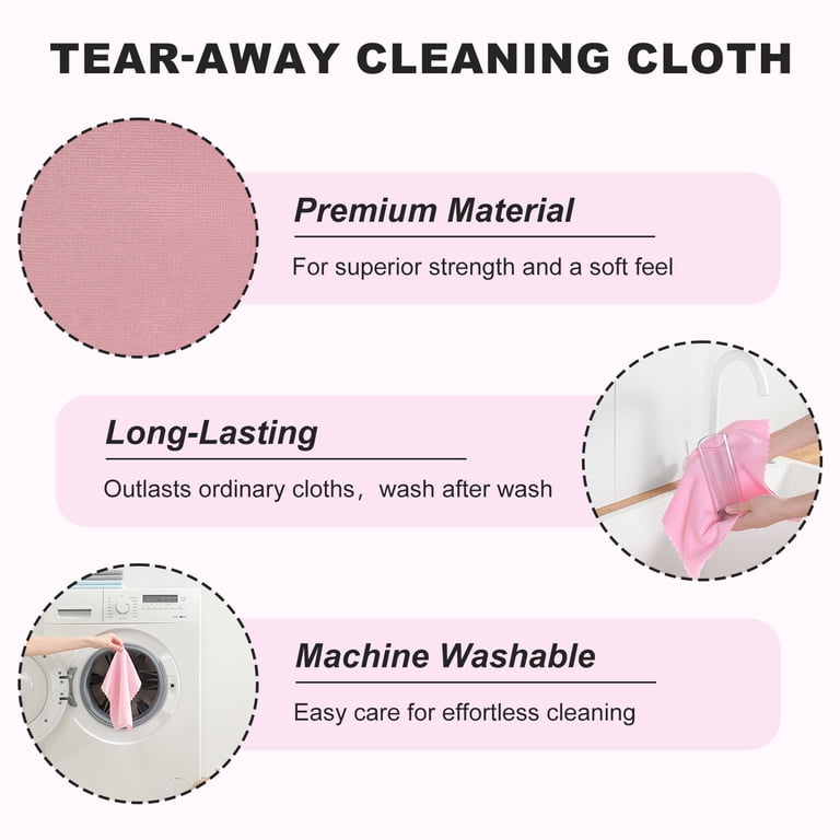 Jessy Home Reusable Microfiber Cleaning Cloths, 100 Sheets photo 5