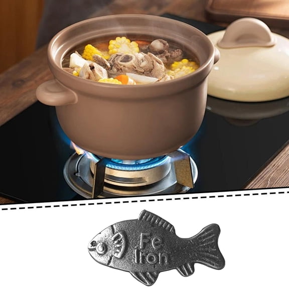 Yannianjz Iron Fish for Cooking, Natural Iron Supplement for Food and Water, Against Anemia Iron Deficiency, Reusable Cooking Tool for Vegetarians Athletes