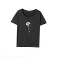 thumbnail image 3 of Camiseta de mujer con cuello redondo y trajes de moda de verano para vacaciones en la playa M, 3 of 7