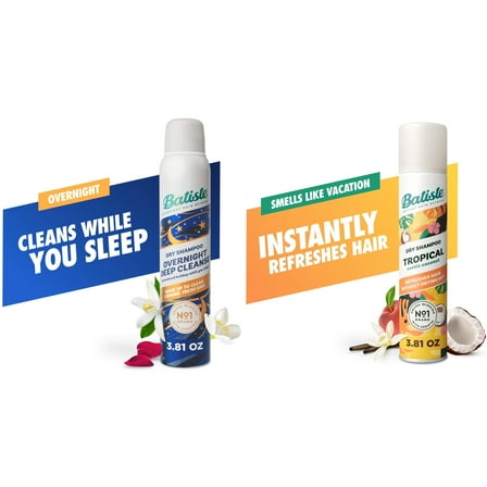 Batiste Dry Shampoo Refresh Night & Day Duo 7.62oz Dry Shampoo Bottle 2 Pack