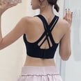 thumbnail image 3 of Strappy Sports Bra for Women, Sexy Crisscross Back Medium Support Yoga Bra, 3 of 5