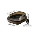 thumbnail image 4 of HWRETIE Semi Enclosed High Sided Cat Litter Box Splash Proof Open Top Design Spacious Cat Toilet for Cats Under 10 Pounds Easy Clean Indoor Litter Tray, 4 of 6