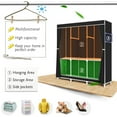 thumbnail image 3 of YOUPINS Portable 3-Shelf Closet Organizer, Black, 3 of 8