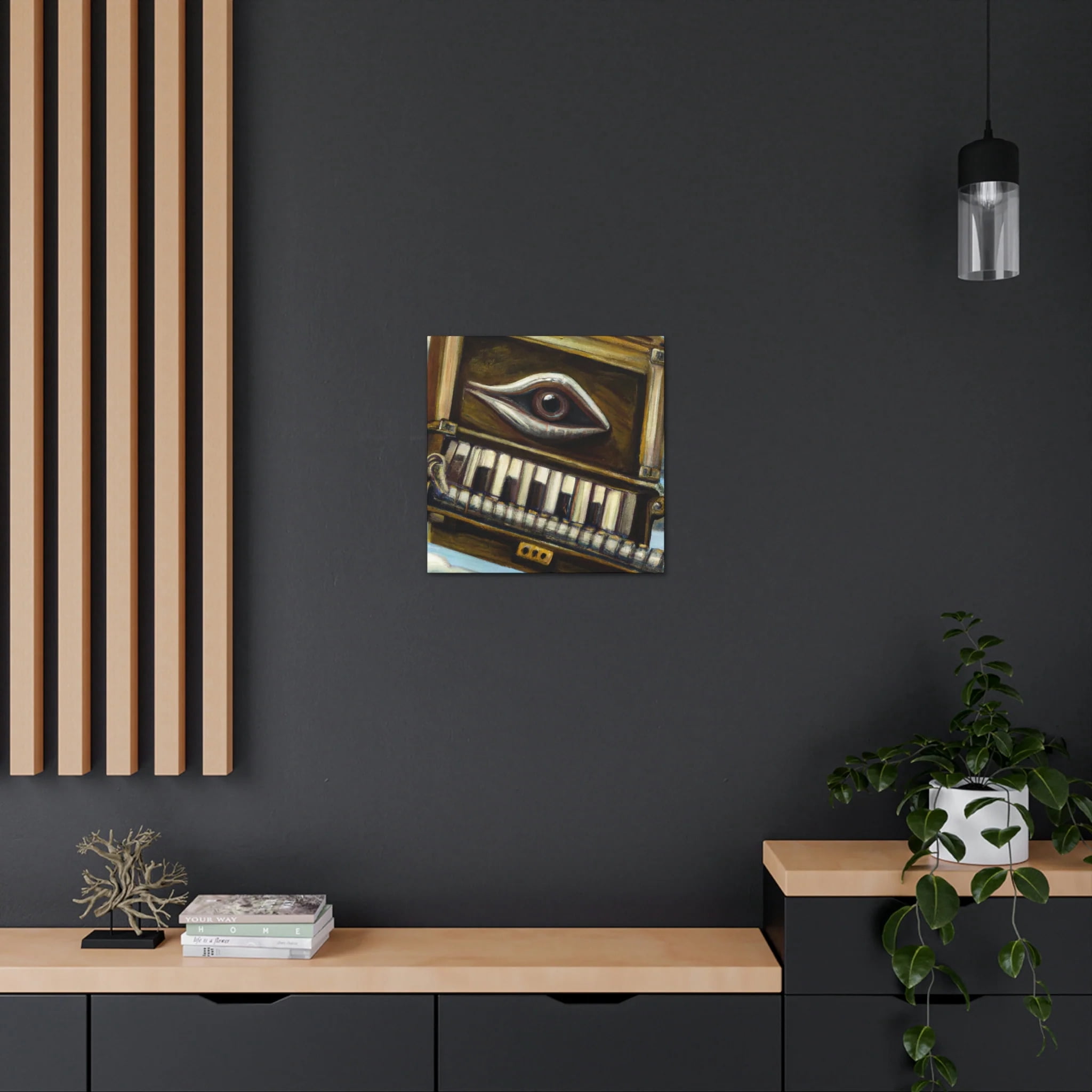 Harmonica's Surreal Melody - Canvas