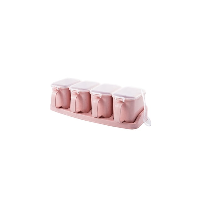 Latas De Especias Caja De Condimentos Contenedores De Almacenamiento Cruet Frasco De Condimentos Con Tapa Cuchara seitruly HA024831-02