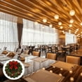 thumbnail image 5 of 4PCS Christmas Circular Waves Placemats Non Slip Heat Resistant Table Mats Winter Dining Party Christmas Decor Round Tablecloth, 5 of 10