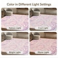 thumbnail image 7 of ODIKA 9'x12' Washable Area Rug Purple Gradient Pink Ombre Abstract Swirl Watercolor Flow for Great Room, Indoor Concept, Large Living Room, Low Pile, Flatwoven, 7 of 7