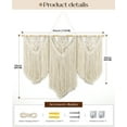 thumbnail image 2 of Klamerit Macrame Wall Hanging Decor, 43x32" Large Macrame Wall Hanging, Chic Boho Woven Tapestry Decoration ,Weave, 2 of 7