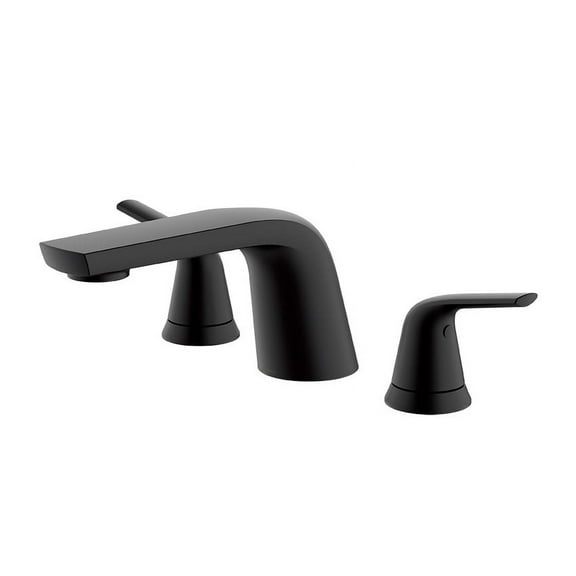 Gerber D300934BST Lemora Deck Mounted Roman Tub Filler - Black