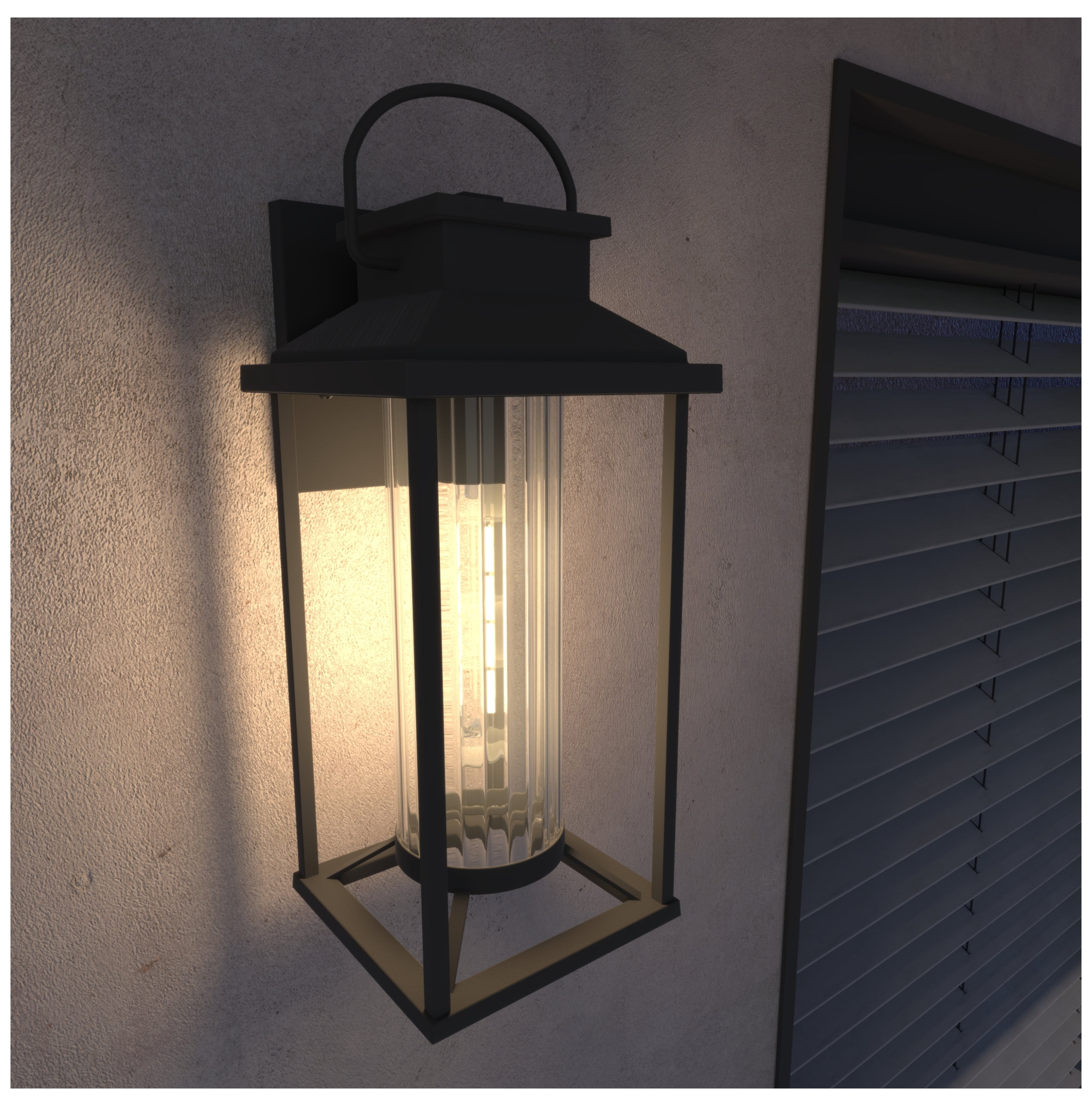 Outdoor Porch Lights, Textured Black Exterior Lighting Fixtures Wall Mount, Modern Outdoor Wall Sconce Lantern for House, Front Porch, Anti-Rust Waterproof Outdoor Garage Lights for Coach (2 pack)