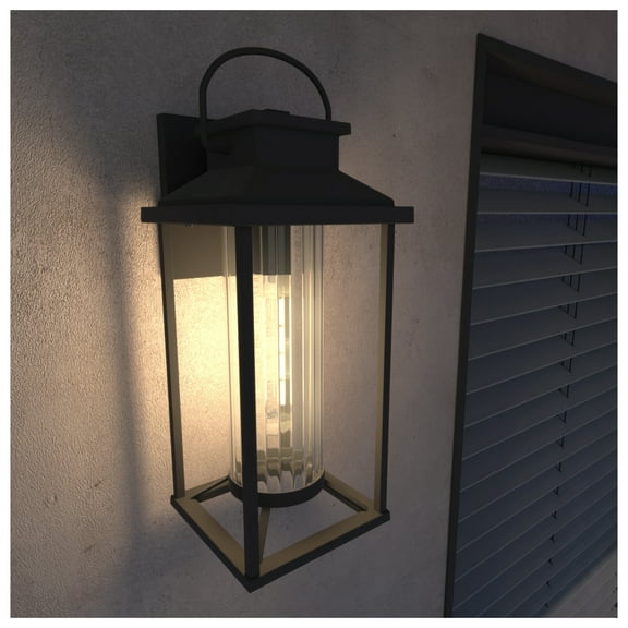 Outdoor Porch Lights, Textured Black Exterior Lighting Fixtures Wall Mount, Modern Outdoor Wall Sconce Lantern for House, Front Porch, Anti-Rust Waterproof Outdoor Garage Lights for Coach (1 pack)