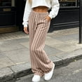 thumbnail image 6 of Lolmot Wide Leg Lounge Pants Women Fashion Ribbed Knit Loose Fit Sweat Pants with Drawstring Stretch Autumn Pajama Pants, 6 of 9