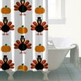 thumbnail image 4 of Happy Thanksgiving Turkey Fall Pumpkin Shower Curtain 72"x72" ,Bathroom Decorative Shower Curtains Set with 12 Hooks,Modern Waterproof Washable Shower Curtain, 4 of 6