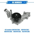 thumbnail image 6 of Unique Bargains No.68079412AB/68079412AC Engine Water Pump Cooling Inverter for Jeep Wrangler JK 2012-2018 with Gasket, 6 of 7