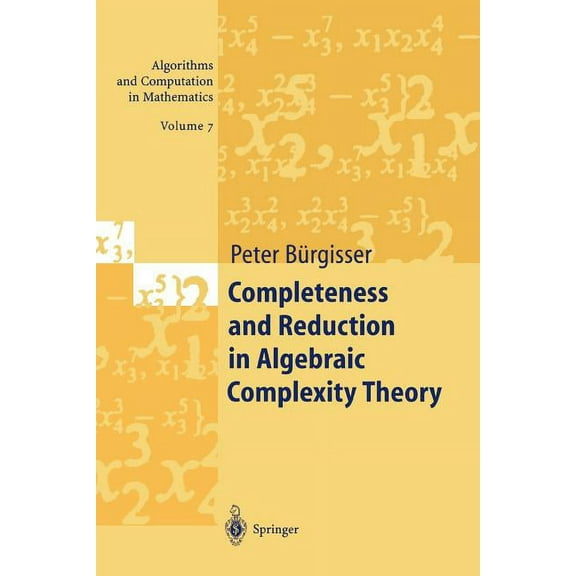 Algorithms and Computation in Mathematic Completeness and Reduction in Algebraic Complexity Theory, Book 7, (Paperback)