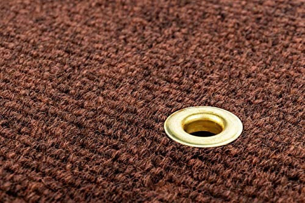 (2 pack) Camco 42921 Wrap Around RV Step Rug, 18'' Wide - Protects Your RV From Unwanted Tracked In Dirt, Works on Electrical Manual RV Steps (Brown)