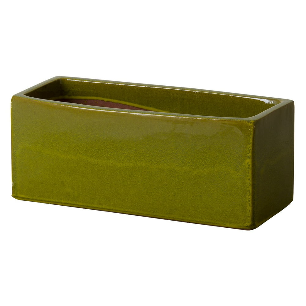 Emissary 20 in. Rectangle Ceramic Window Box Planter