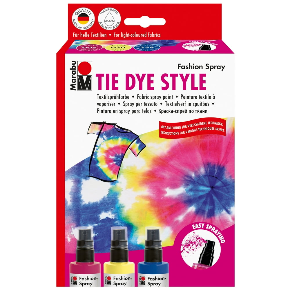 Marabu Fashion Spray Set, Tie Dye Kit