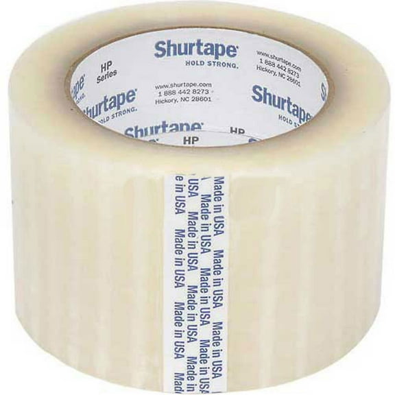 Shurtape HP 400 Carton Sealing Tape, 2.5 Mil, 3" x 55 Yds., Clear, Lot of 24