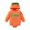 Orange, variant on SYNPOS Newborn Infant Baby Girl Boy Hooded Romper Letter Print Hoodie Outfit 0-18 Months