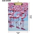 thumbnail image 2 of FMSHPON Flamingo Clipboard Hardboard Wood Nursing Clip Board and Pull for Standard A4 Letter 13x9 inches, 2 of 7