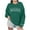 Green, variant on Fartey Oversized Sweatshirts for Women Funny Mama Letter Print Crew Neck Pullover Tops Casual Loose Long Sleeve Blouses Fashion Y2k Sweatshirts Beige XS-XL