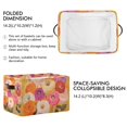thumbnail image 2 of Yayeee 2 Pack Canvas Storage Basket with Handles for Shelves Fabric Bins Closet Organizer, Abstract Floral, 2 of 8