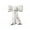 White, variant on Dazzling Pink Ceramic Bow Vase for Centerpieces Minimalist Farmhouse Flowers Vase Flower Modern Home Decor Vase Cute Decorative Vase for Table Bathroom Shelf Pen Holder Makeup Brush Holder