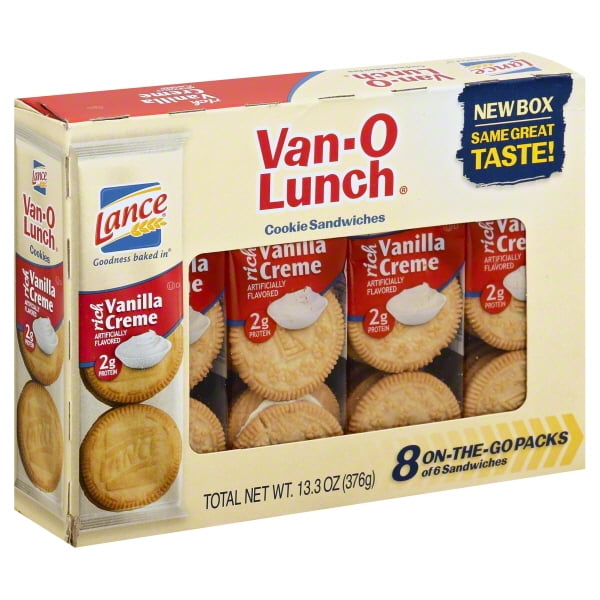 Lance VanO Lunch Vanilla Cr´me Cookies, 1.55 Oz., 6 Count Walmart