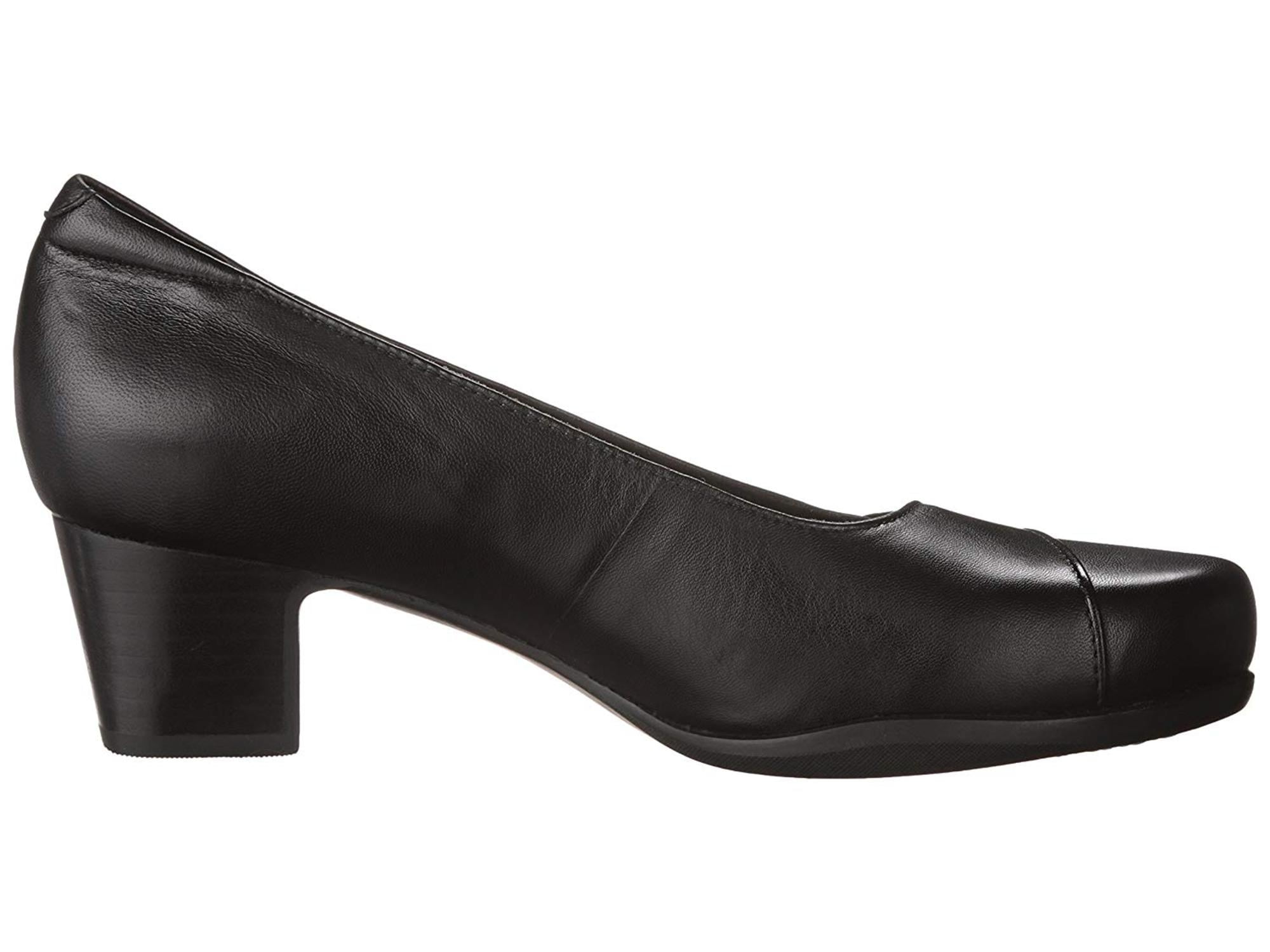 Først mm historie Clarks Women's Rosalyn Belle Dress Pump, Black Leather, Size 9.0 -  Walmart.com
