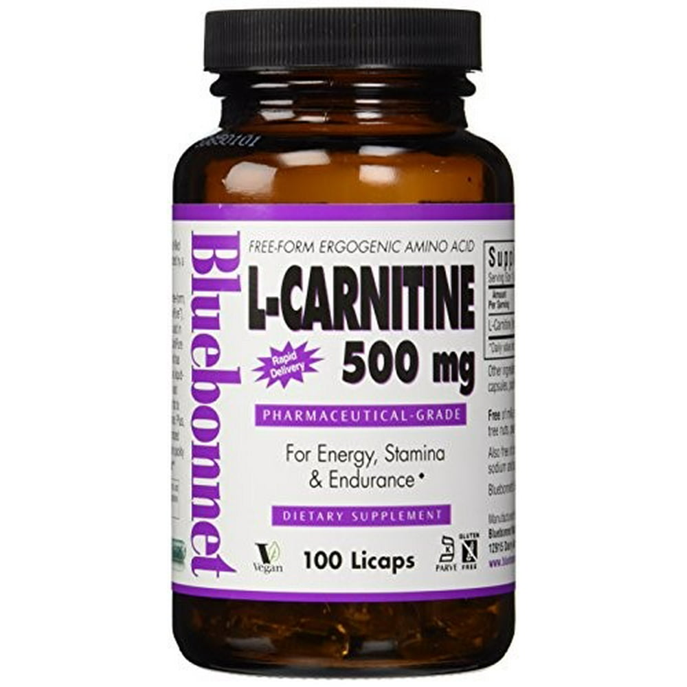 LCarnitine 500 mg Liquid Capsules, 100 Count
