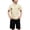 Beige#2026 outfit sets#23, variant on oelaio Boy's 2 Pieces Clothes Set Cotton Linen Summer Beach Outfits Short Sleeve Henley Shirts and Shorts Vacation Sets for Kids Green 9 Years