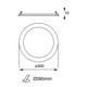 thumbnail image 5 of Estevez Luminaria LED para Empotrar FLAT ECO 24W 4000K Negro – IP20, 5 of 7