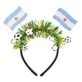 thumbnail image 4 of Win s Way Wobble Flag Headband with Bouncy Springs, Soccer Fan Cheering Headwrap, Game Day Bopper Hairband, Multi-Country Flag Headwear for Men Women, 4 of 4