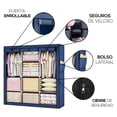 thumbnail image 5 of Closet Organizador Armable de Acero Inoxidable | Armario de Almacenamiento para Ropa | Ropero Portatil | Mueble de Tela Impermeable con Cierre | Perchero Guardaropa para Recamara, 5 of 5