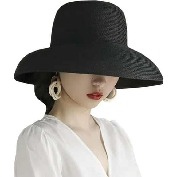 YEKEYI Sun Hats for Women Wide Brim Beach Hat Straw Hat UPF Travel Foldable Brim Summer UV Hat