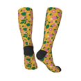thumbnail image 4 of Daiia Sports Socks Strawberry Printed Novelty Crew Socks for Men Women Knee High Socks Cotton Socks Soft & Breathable Support Unisex Socks, 4 of 9
