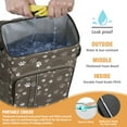 thumbnail image 2 of Travel Cooler Bag - Brown Dog Paw Footprint Camping Beer Cooler Backpack with Bottle Opener- Waterproof Insulated Picnic Backpacks - Cooler Bag for Beach, 2 of 6