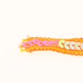thumbnail image 4 of KLKCMS 38.3 Yards Glitter Sequin Ribbon Roll Sewing String for Sewing Crafts Costume Orange, 4 of 7