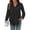 Black, variant on Womens Button Down Shirts Daily Wear Long Sleeve Blouses Casual Collared Loose Fit Gauze Tops with Pocket