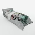 thumbnail image 3 of Ambesonne Animal Bedding Set 4 Pcs, French Bulldog Flowers, Queen, Pale Green Pale Pink, 3 of 3