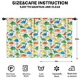 thumbnail image 2 of Blackout Kids Curtains,LightColor Cartoon Dinosaurs Pattern Childrens Insulated Curtains Set Of 2,Bedroom Essentials,Toddler Room Decor 52"x63", 2 of 5