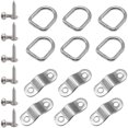thumbnail image 3 of CHAO Anillos de amarre de acero inoxidable, 6 uds., fijación de anillo en D con tornillos para remolque, barcos, coches, carga, automóviles y camiones, 3 of 5