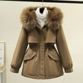 thumbnail image 1 of LOVZFMLL Jackets for Women's Loose Winter And Thick Insulation Work Attire Overcoming Cotton Jacket, 1 of 4