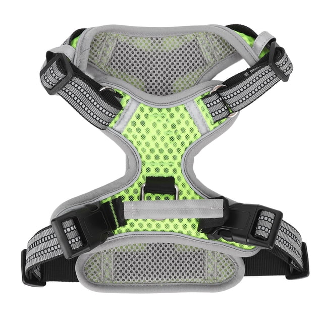 Arnés para perros transpirable, suave, reflectante, ajustable, con asa y anilla para correa para caminar y correr, talla XL