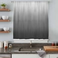 thumbnail image 4 of Grey Ombre Semi Sheer Curtains Drapes for Living Room, Bedroom, French Doors Window 72 Inches Long, Contemporary Gradient Abstract Art Rod Pocket Chiffon Curtain Drapery Voile Draperies Panel, 4 of 8