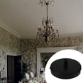 thumbnail image 6 of Black Ceiling Mounted Plate for Home 2pcs Durable Smooth Surface Easy to Install Round Base, 6 of 6