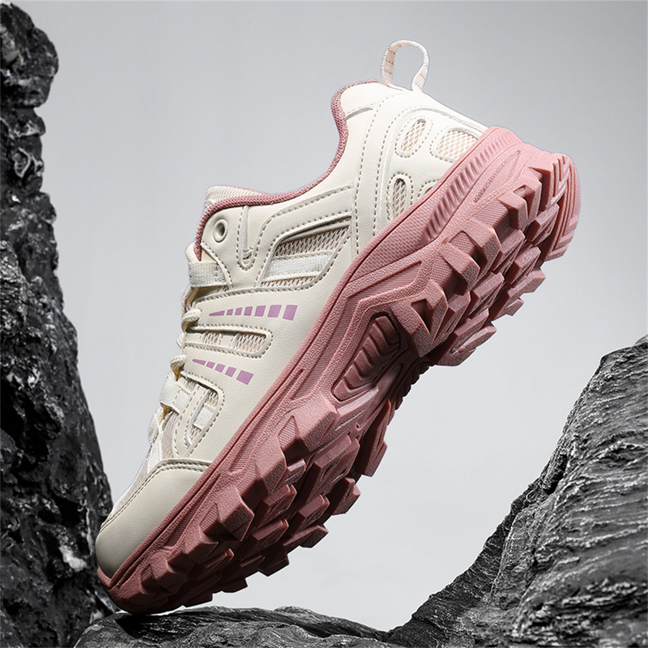 YOURDIARY Men Women Breathable Hiking Shoes Durable Non-Slip Trail Sneakers for Camping Hiking