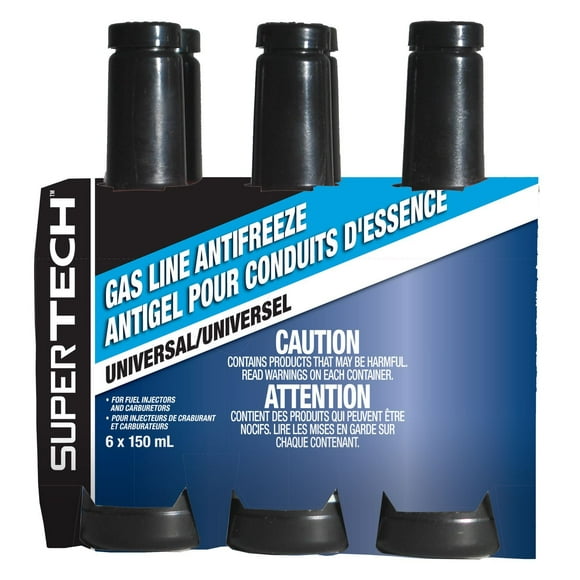 SUPERTECH - Antigel universel pour conduites d'essence 6x150 mL